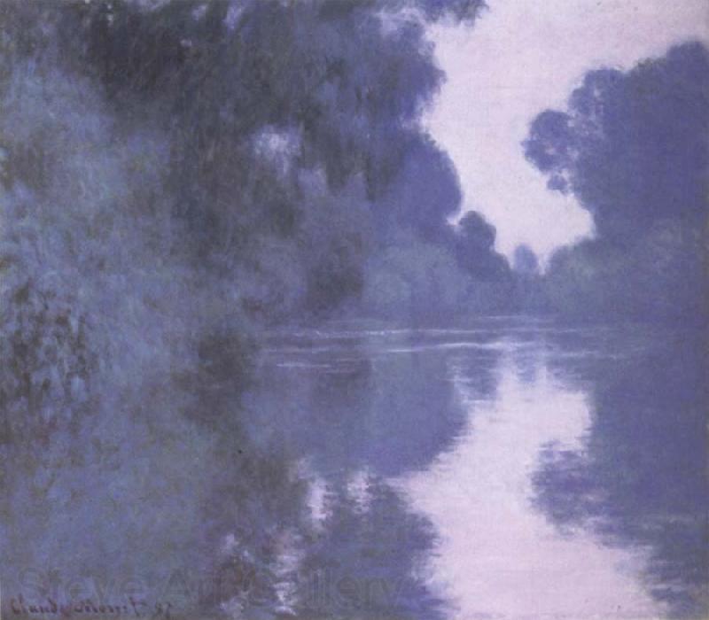 Claude Monet Morning on the Seine,near Giverny Spain oil painting art